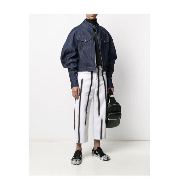 Eckhaus Latta Puff Sleeve Denim Jacket - Picture 2 of 12